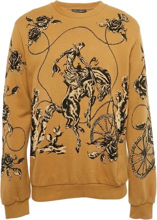 Dolce & Gabbana Felpa con stampa - Marrone