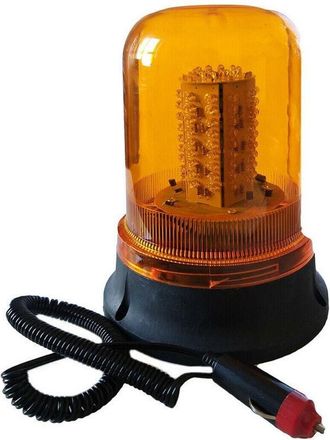 Trade Shop Trade Shop - Lampeggiante 100 Led Segnalatore Emergenza Rotante Calamita Magnetico Auto 12v