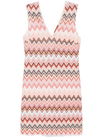 Missoni Mini-jurk met zigzag patroon - Oranje