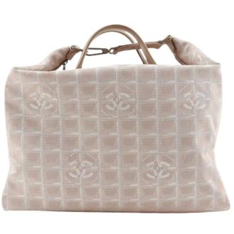 Chanel Pre-owned Weekend Bags, female, Beige, Size: ONE SIZE Pre-owned New Travel Line Boston Bag