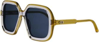 Dior Ladies Black Square Sunglasses DIORHIGHLIGHTS1I 60B0