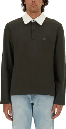 Courrèges Cotton Polo-Uomo
