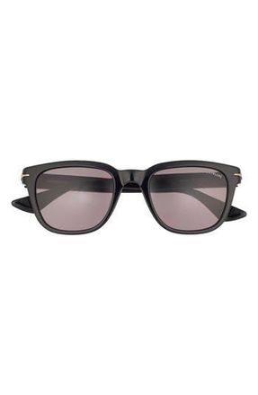 Montblanc 51mm Square Sunglasses in Black Black Grey at Nordstrom Rack
