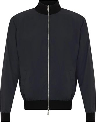 Fedeli Windjack met rits - Heren - Bomber jackets - Zwart - L - Wol - Jassen