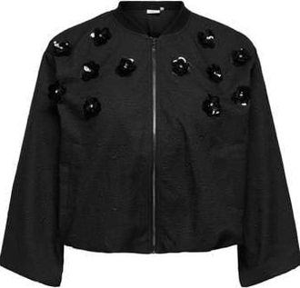 Only Carmakoma bomberjack zwart