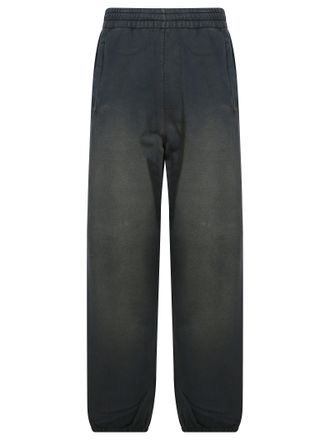 Golden Goose Relaxed Gradient Black Sweatpants with Elastic Waistband
