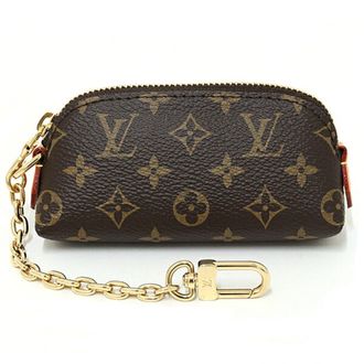 Louis Vuitton Monogram Brown Monogram Canvas Leather Pochette Pouch (Pre-Owned)
