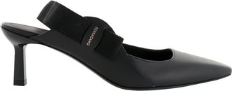 Ferragamo Vania Vara Bow Slingback Pumps, Size 6.5 C