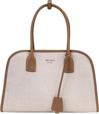 Prada Bolso de mano de piel - Bags - Mujer - Beige - ONE SIZE