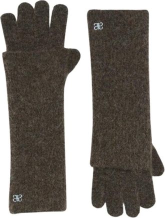 Alchemist Micky Handschoenen - Dames - Handschoenen - Bruin - ONE Size - Wol - Accessoires