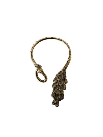 Chlo&eacute; feather bird necklace - Gold