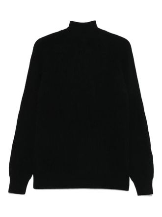 Barba ribbed zip-up cardigan - men - Virgin Wool - 50 - Black