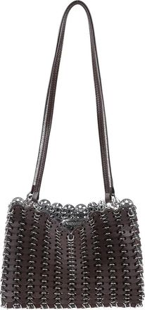 Paco Rabanne 1969 Reversible Flip Bag - Dames - Schoudertassen - Bruin - ONE Size - Leer - Tassen