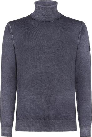 Peuterey Turtleneck Trui - Heren - Coltruien - Blauw - L - Wol - Truien & Vesten