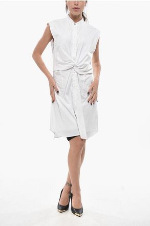 Rag & Bone Cotton Sleeveless Chemisier With Front Knot size 42