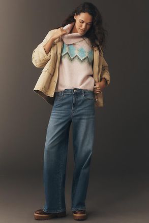 Pilcro Sadie High-Rise Wide-Leg Jeans by Pilcro