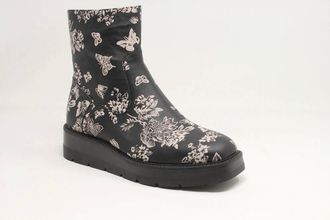 Django & Juliette Womens Tiran Ankle Boot In Black & milk Flo
