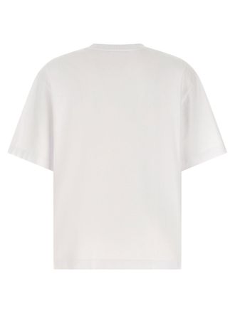 Maison Kitsun&eacute; Logo-Embroidered Cotton T-shirt - White