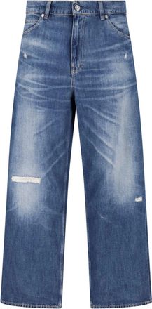 Our Legacy Vast Cut Destroyed Medium-Rise Straight-Leg Cotton Jeans