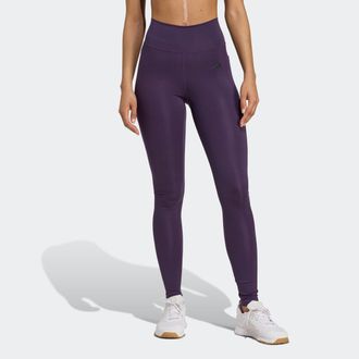 adidas Trainingstights ADIDAS PERFORMANCE OPT ESS ST 1/1, Damen, Gr. XS, N-Gr, aurora plum, Obermaterial: 85% Polyester, 15% Elasthan, Hosen Trainingstights