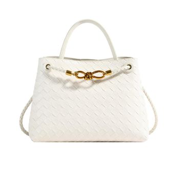 Generic Womens Handbags Soft Leather Bags Fashion Crossbody Bags Woven Top-Handle Bags