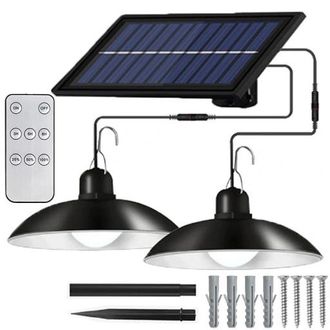 OEM L&aacute;mpara De Ara&ntilde;a Doble Con Panel Solar Led Separado