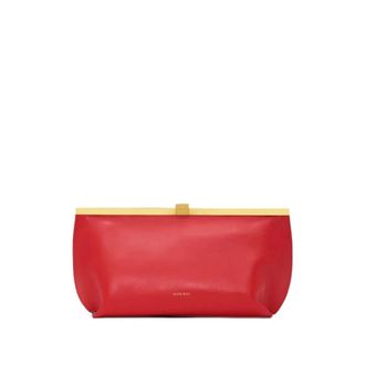Anine Bing Anine Clutch - Dames - Tassen - Rood - Maat: ONE Size Katoen