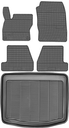 OEM Juego De Alfombrillas De Goma Para Coche Y Maletero Para Ford Focus Iii Hatchback (2010-2018)