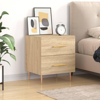 vidaXL Comodino Rovere Sonoma 40x35x47,5 Cm In Legno Multistrato - Vidaxl