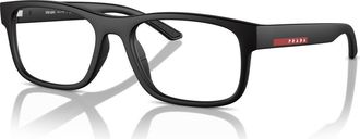 Prada 54mm Rectangle optical glasses in Black at Nordstrom