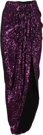 Nervi Stijlvolle Suzie Damesmode Accessoires - Dames - Maxi Rokken - Paars - XS - Rokken