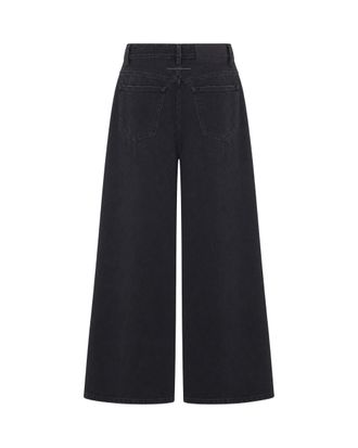 Maison Margiela Wide-Leg Drawstring Jeans - Black