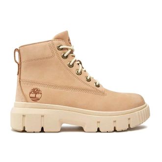 Timberland Trekking Boots, female, Beige, Size: 8 1/2 US Stivale Stringato Field Mid Ti