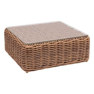 Hesperide Hesperide - Tavolino Da Giardino Quadrato Savinia Tahini 80x80x32cm In Alluminio Trattato Con Polveri Epossidiche - Hesp&eacute;ride