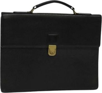 Burberry Pre-owned Handbags, female, Black, Size: ONE SIZE Pre-owned Business Bag