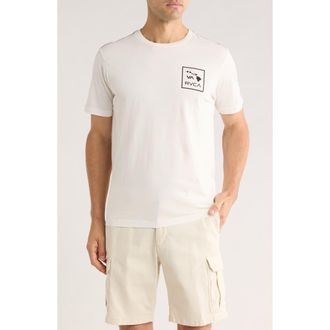 Rvca Island Cotton Graphic T-Shirt in Antique White at Nordstrom Rack, Size Small