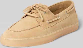 Copenhagen Schn&uuml;rschuhe aus echtem Leder in Sand, Gr&ouml;&szlig;e 37