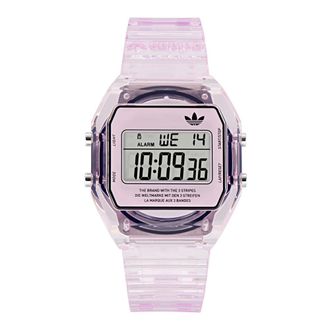 adidas Digitale Twee Kristal Roze Horloge - unisex - Horloges - Roze - ONE Size - Accessoires