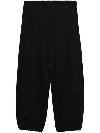 Yohji Yamamoto wool trousers - Black