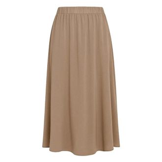 Deha Midi Skirts, female, Beige, Size: XS Gonna in raso