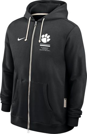 Nike Clemson Sideline Standard Issue Nike Mens Dri-FIT College Full-Zip Hoodie in Black | 03AV00ACLN-1FA