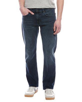 7 For All Mankind Luxe Performance Dark Blue Straight Jean