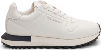 Emporio Armani White Leather Sneakers
