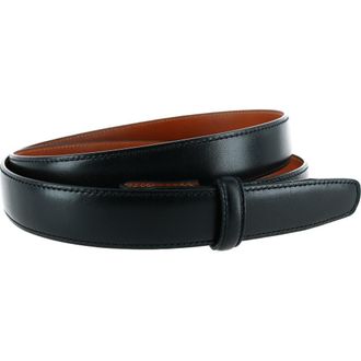 Trafalgar Store Cortina Leather 25mm Compression Belt Strap in Black at Nordstrom, Size 38