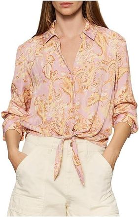 Sanctuary Lover Tie Shirt Womens Blouse Whimsy : LG (US 10-12), Polyester