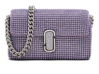 Marc Jacobs The Rhinestone J Marc Mini Shoulder Bag Shoulder Womens Handbags Wisteria, Polyurethane