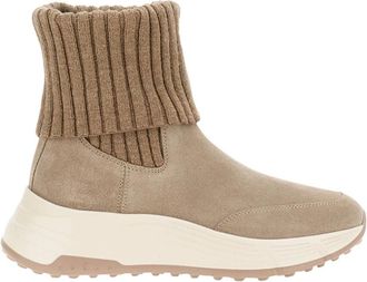 Hogan Schoenen, Dames, Beige, 38 1/2 EU, Winter Boots
