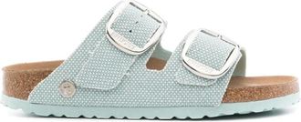Birkenstock Arizona Dubbele Band Sandaal - Dames - Sandalen - Groen - 35 EU - Katoen - Schoenen