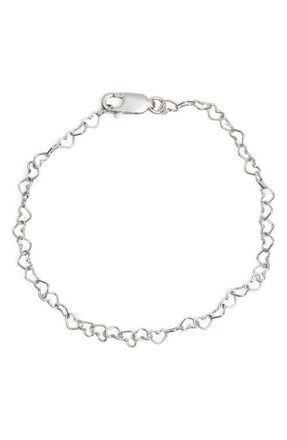 Made by Mary Heart Chain Bracelet in Silver at Nordstrom, Size 7