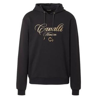 Roberto Cavalli Cavalli Mansion Logo Cotton Hoodie, Size X-Small